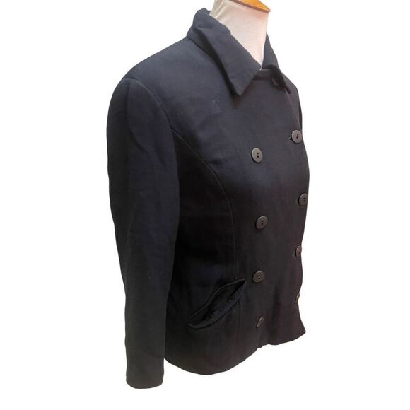 The Limited Wool Blend Black Double Breasted Jacket/Shacket Size Medium - Picture 7 of 12